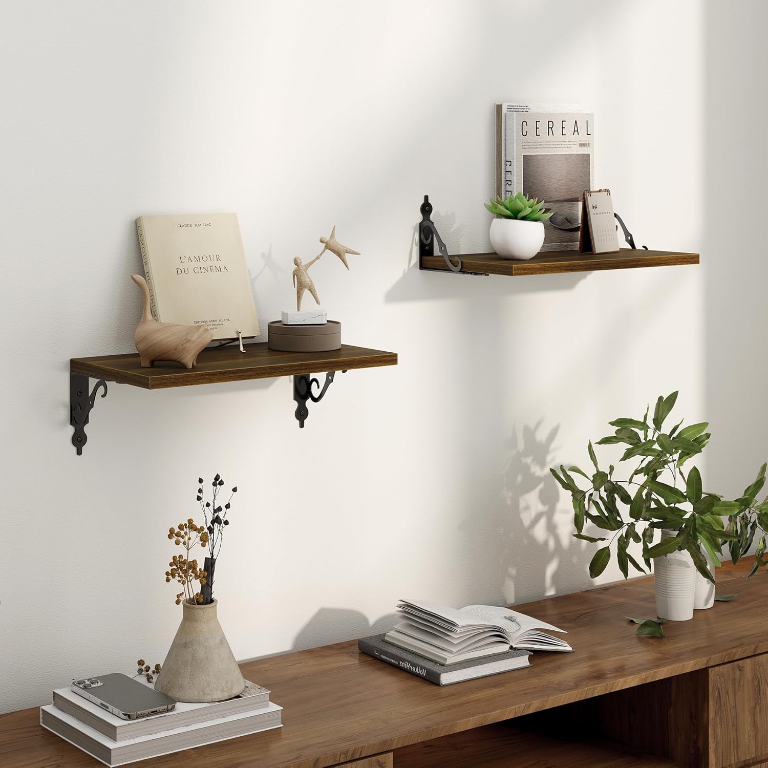 Fun Memories 16 Inch Deep Floating Shelves Set of 2