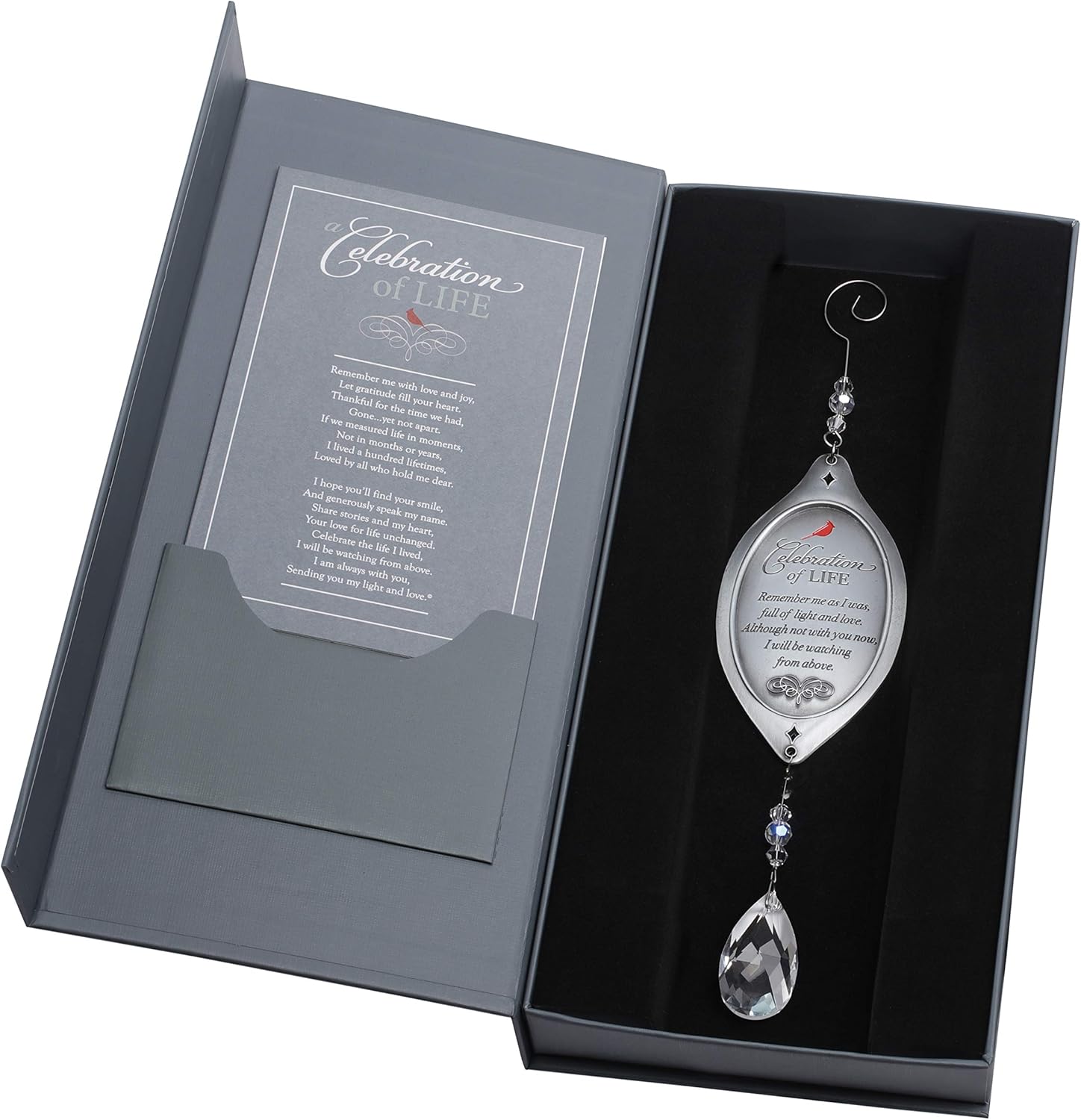 Celebration of Life Sympathy Gift with Crystal Ornament
