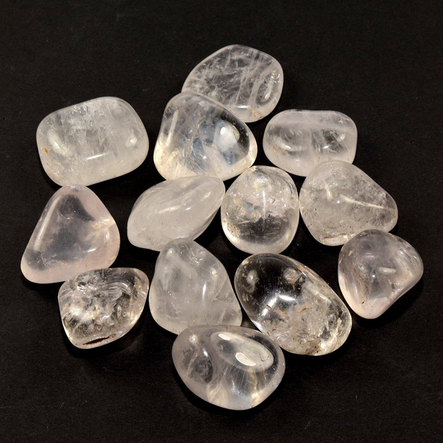 HQRP 25 Inch Calligraphy Script Stone with Clear Quartz Pebble
