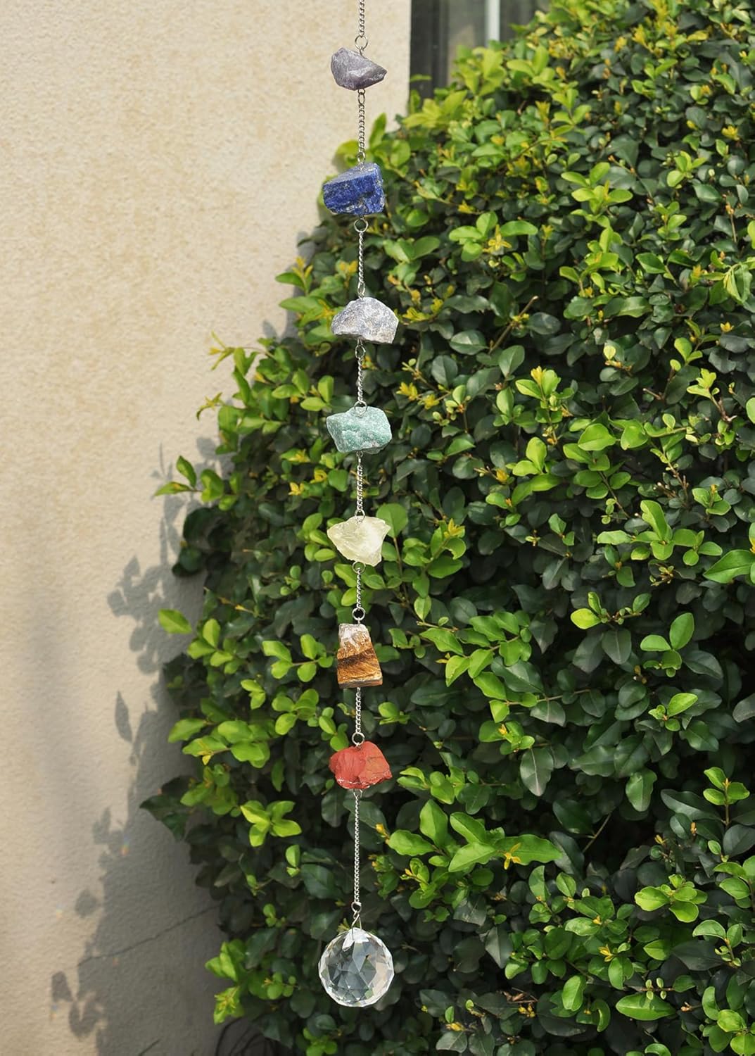 Chakra Crystals Healing Stones Wall Suncatcher Decor