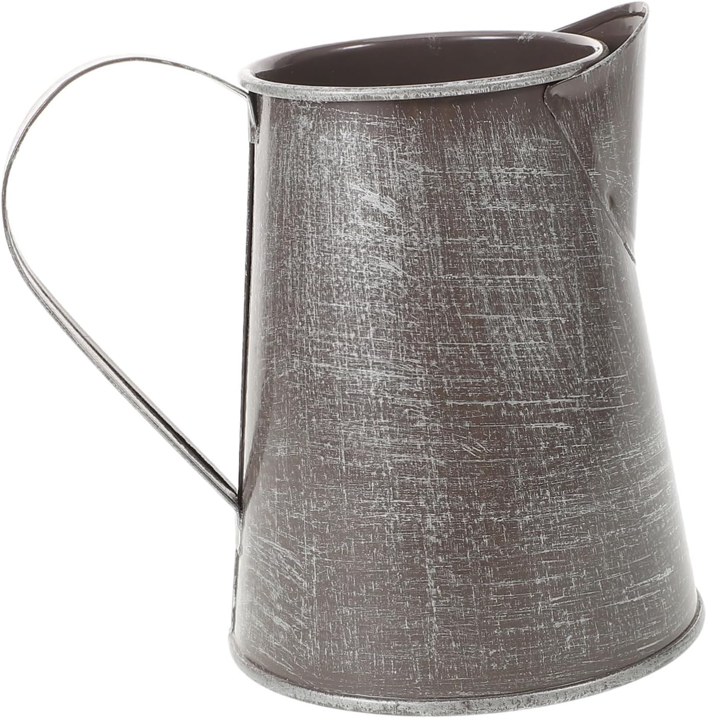 STOBAZA Vintage Flower Pot Iron Pitcher Decorative Vase Country Style Planter Home Decor Accessory