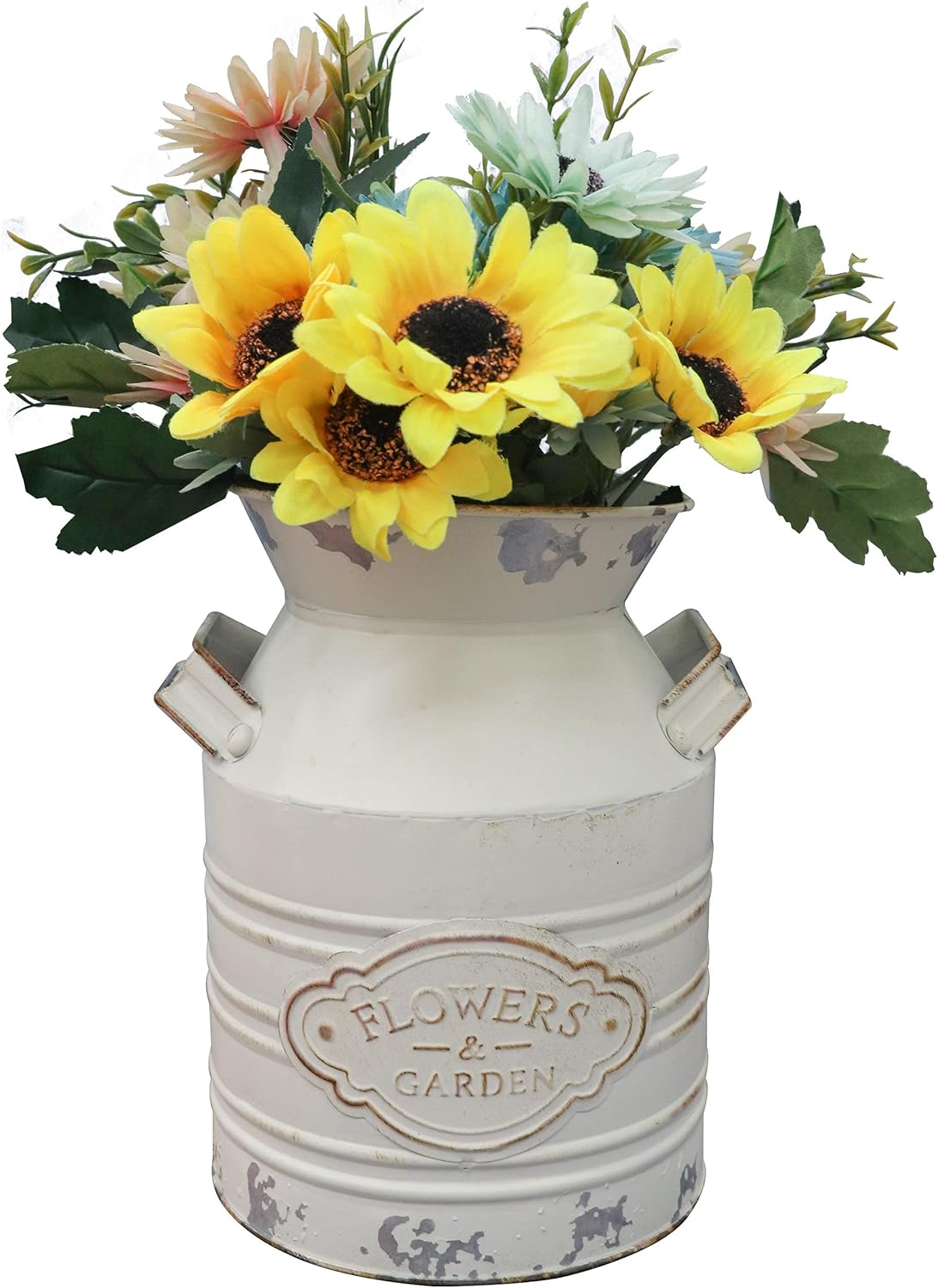 Soyizom Rustic Galvanized Tin Milk Can Decorative Vase - Small 79 Inch