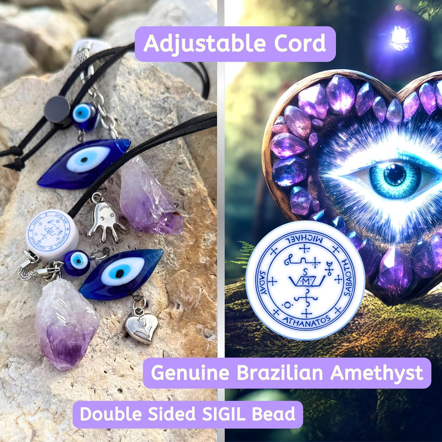 Archangel Michael Amulet Evil Eye Car Charm