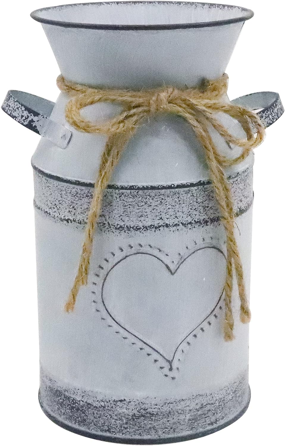 Soyizom Rustic Galvanized Milk Can Decor Vase