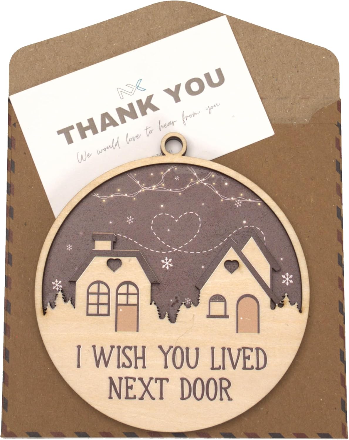 I Wish You Lived Next Door Christmas Ornament 2025