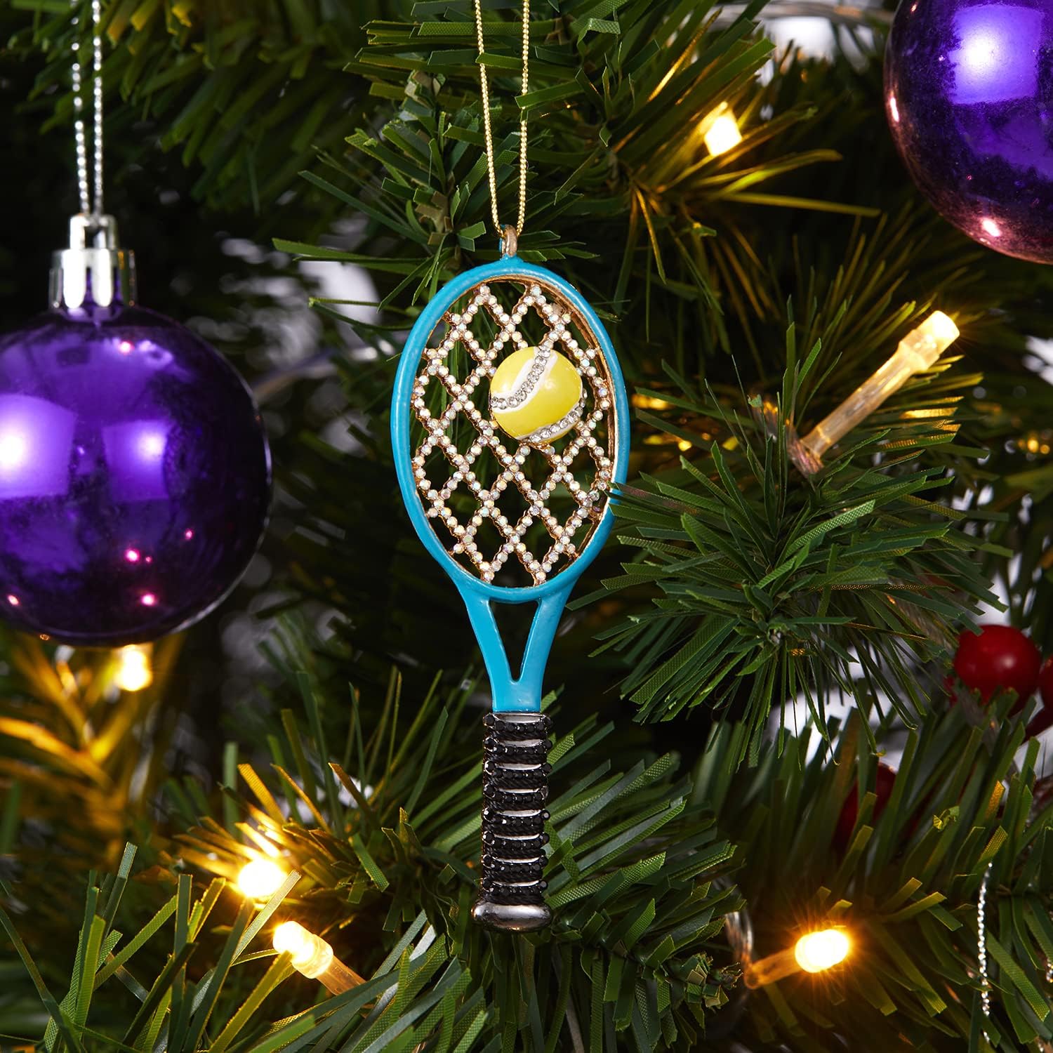 2025 Christmas Ornament Tennis Design Hanging Decoration