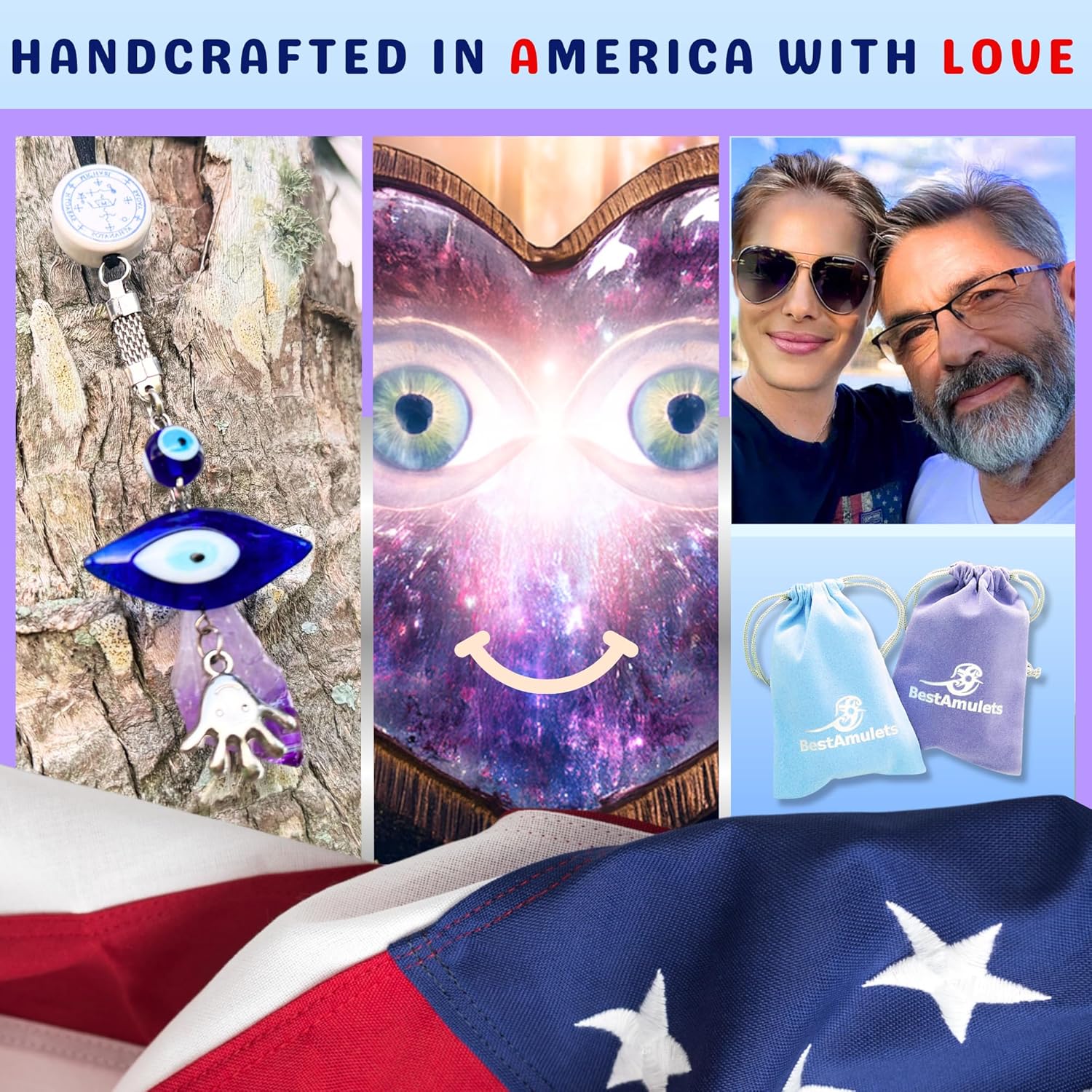 Archangel Michael Amulet Evil Eye Car Charm