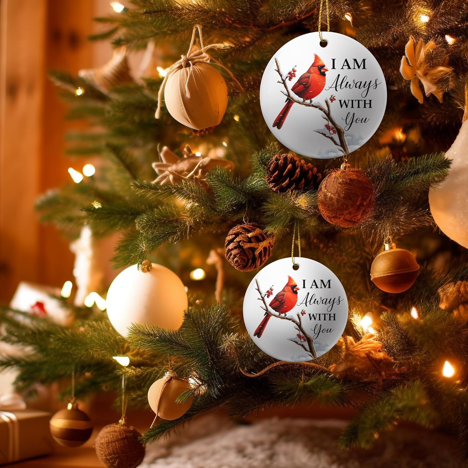 Always with You Red Cardinal Christmas Ornament