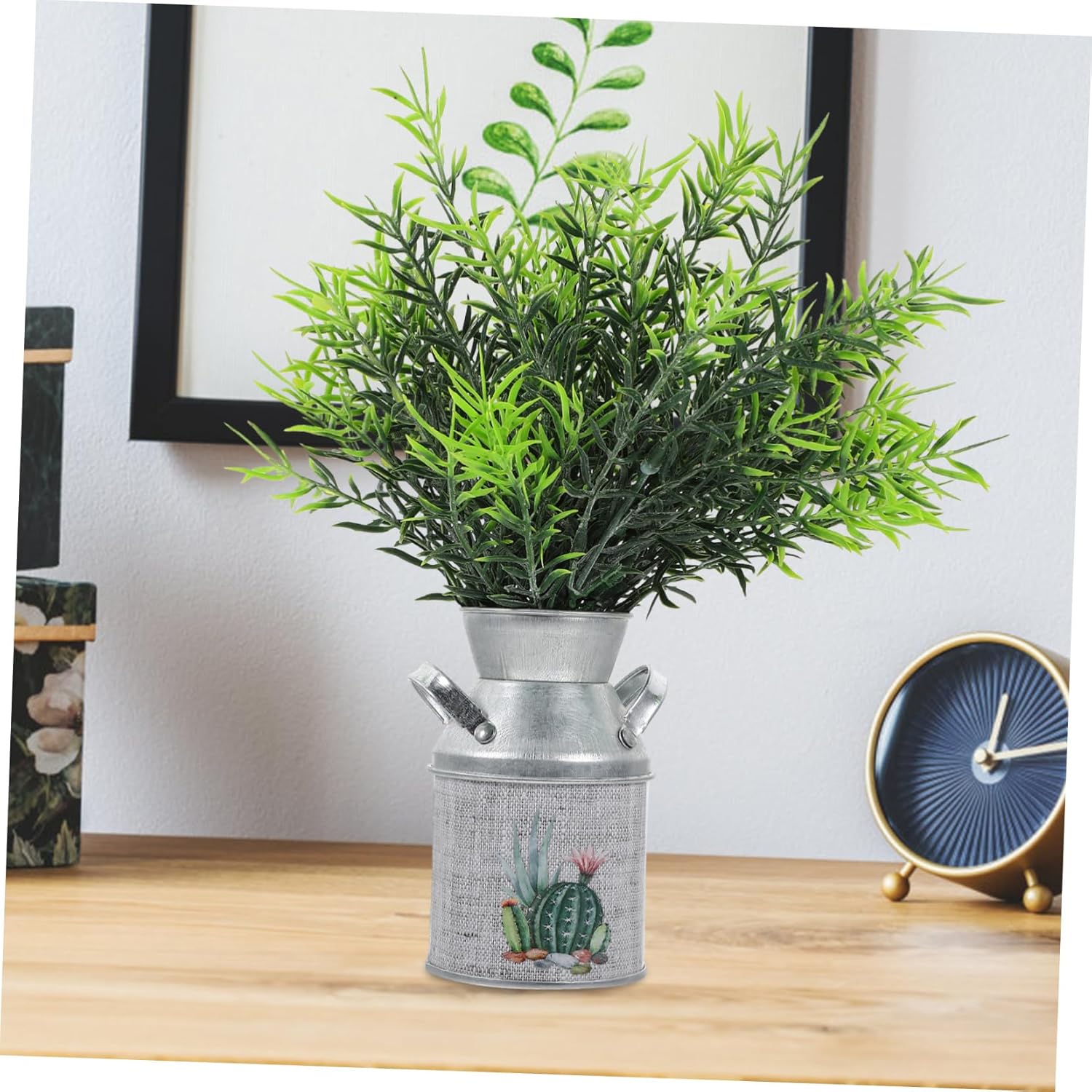 2pcs Rustic Iron Flower Pot Decorative Vases for Wall Plant and Home Dcor