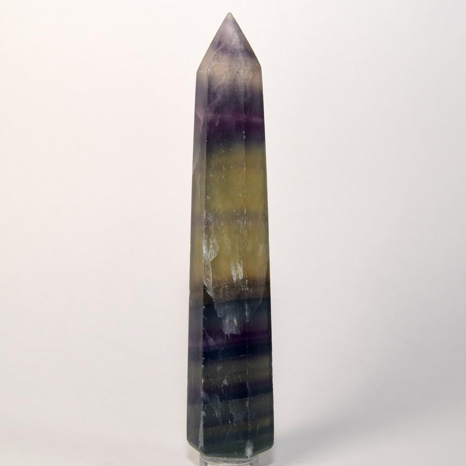 HQRP 45 Inch Fluorite Point Crystal Wand