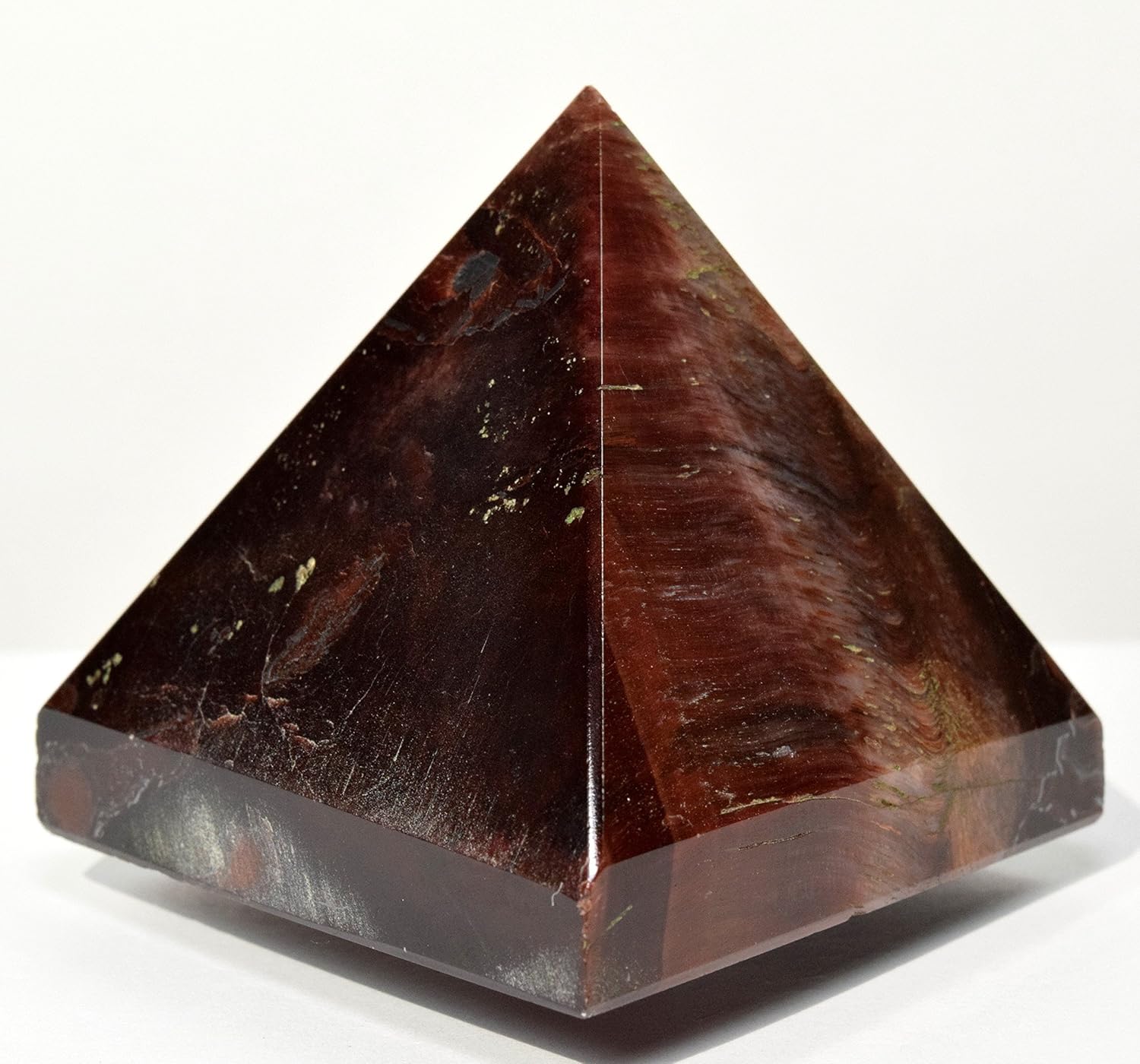 Red Tiger Eye Pyramid Crystal - 22 Inch