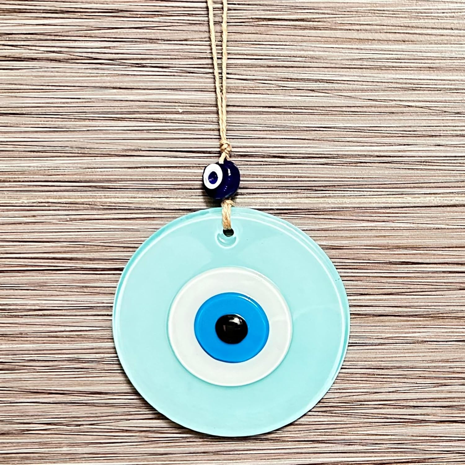 Baby Blue Evil Eye Charm Handmade Home Protection Decor