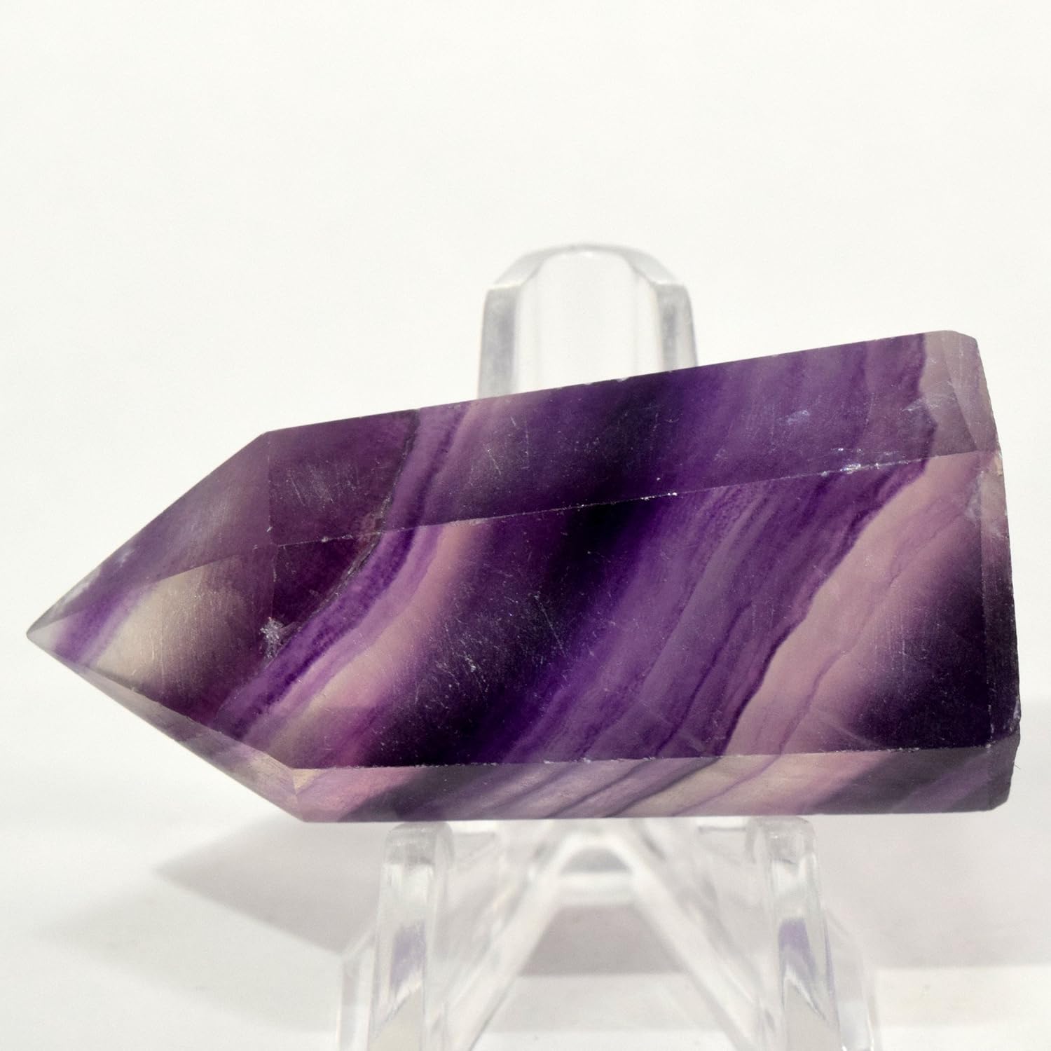 HQRP 50mm Deep Purple Pink Fluorite Crystal Wand