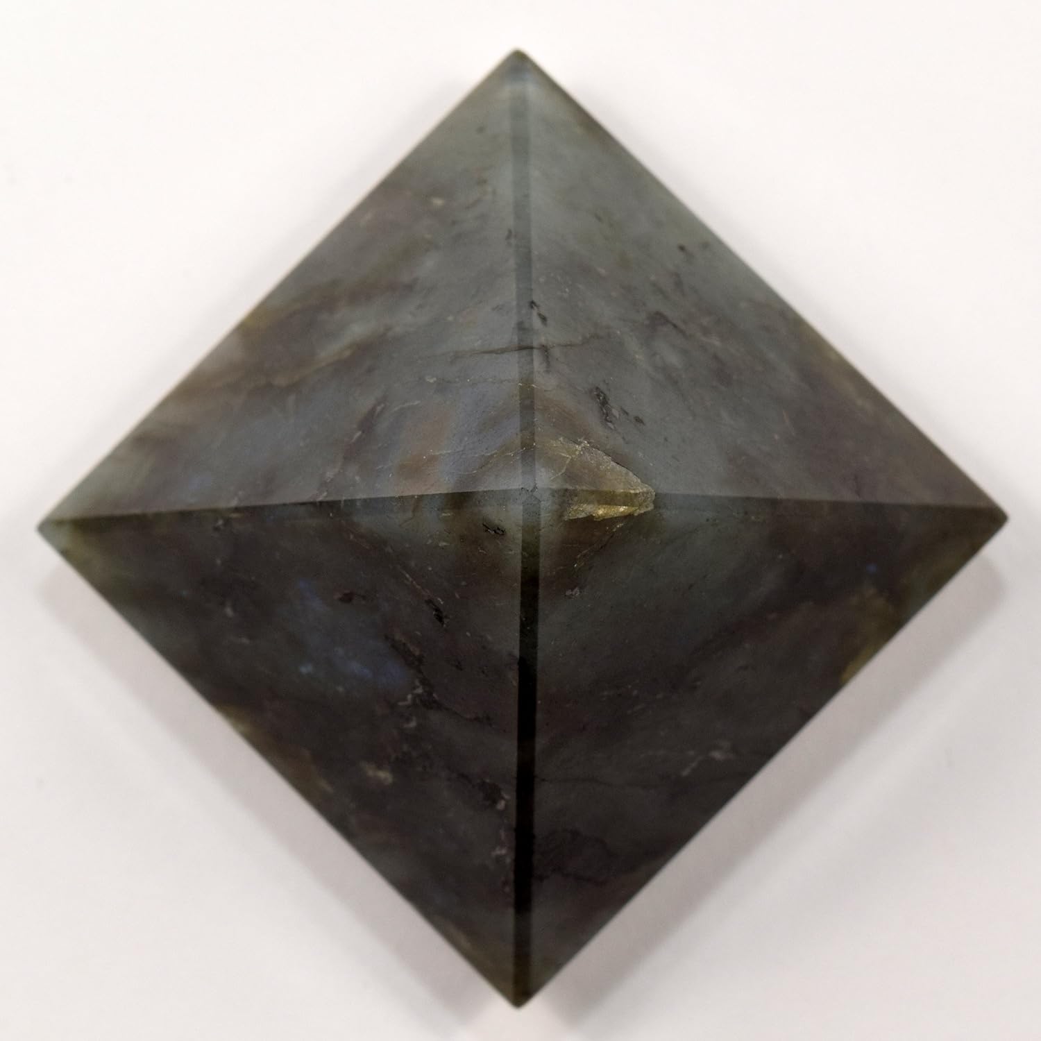 HC Set 54mm Labradorite Pyramid with Clear Quartz Cabochon