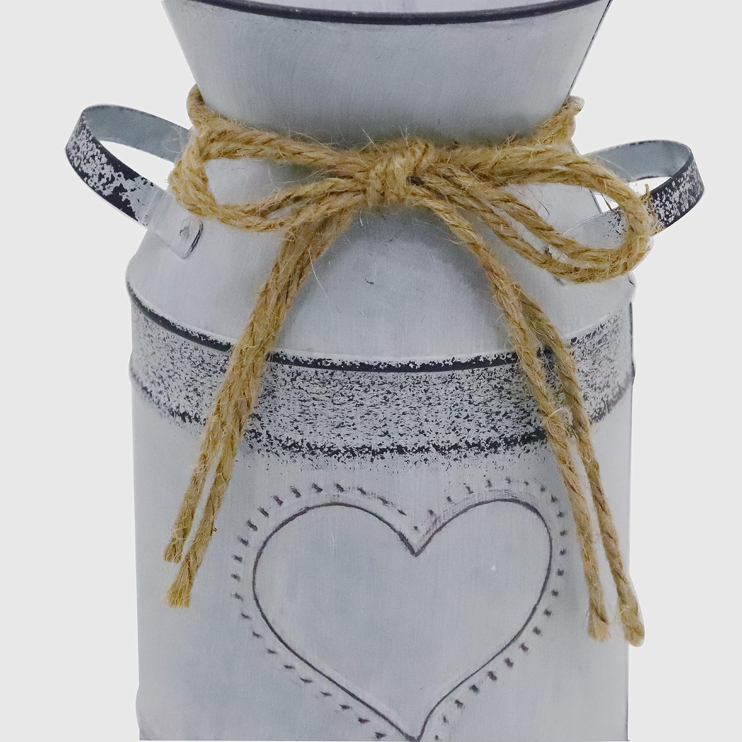 Soyizom Rustic Galvanized Milk Can Decor Vase