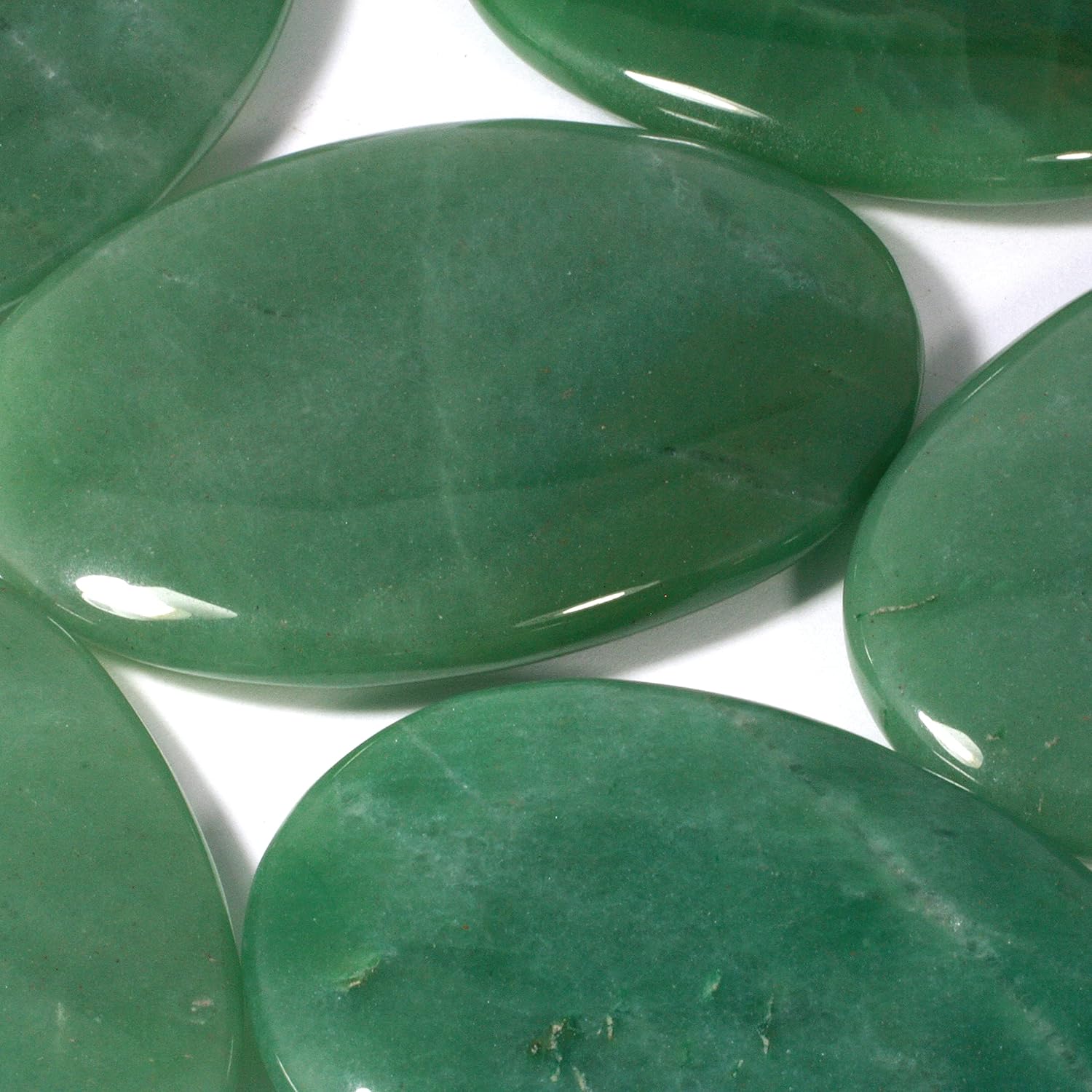 CrystalAge Green Aventurine Palm Stone 70x50mm