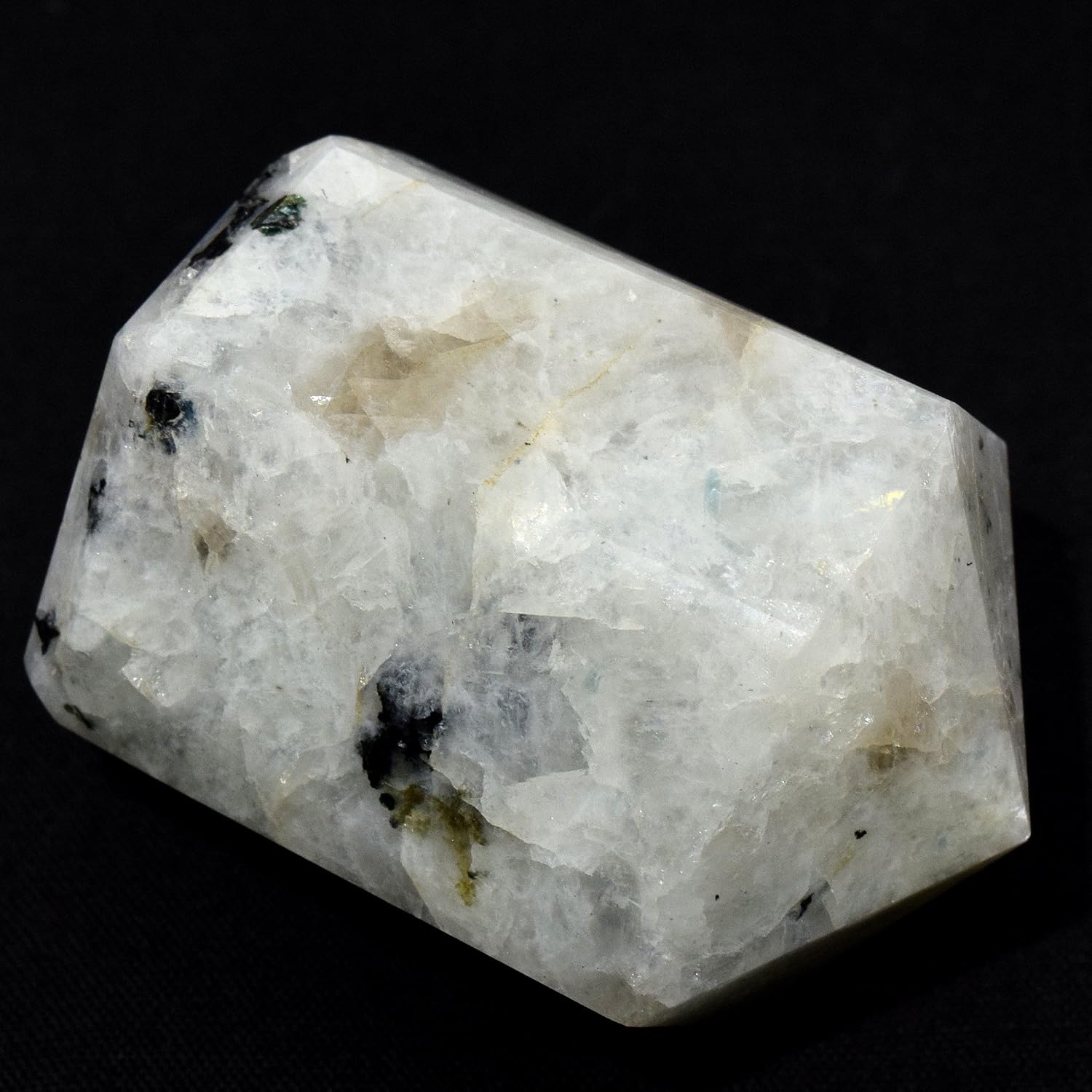 HQRP 2 Inch Rainbow Moonstone Point Natural Crystal Polished Love Stone