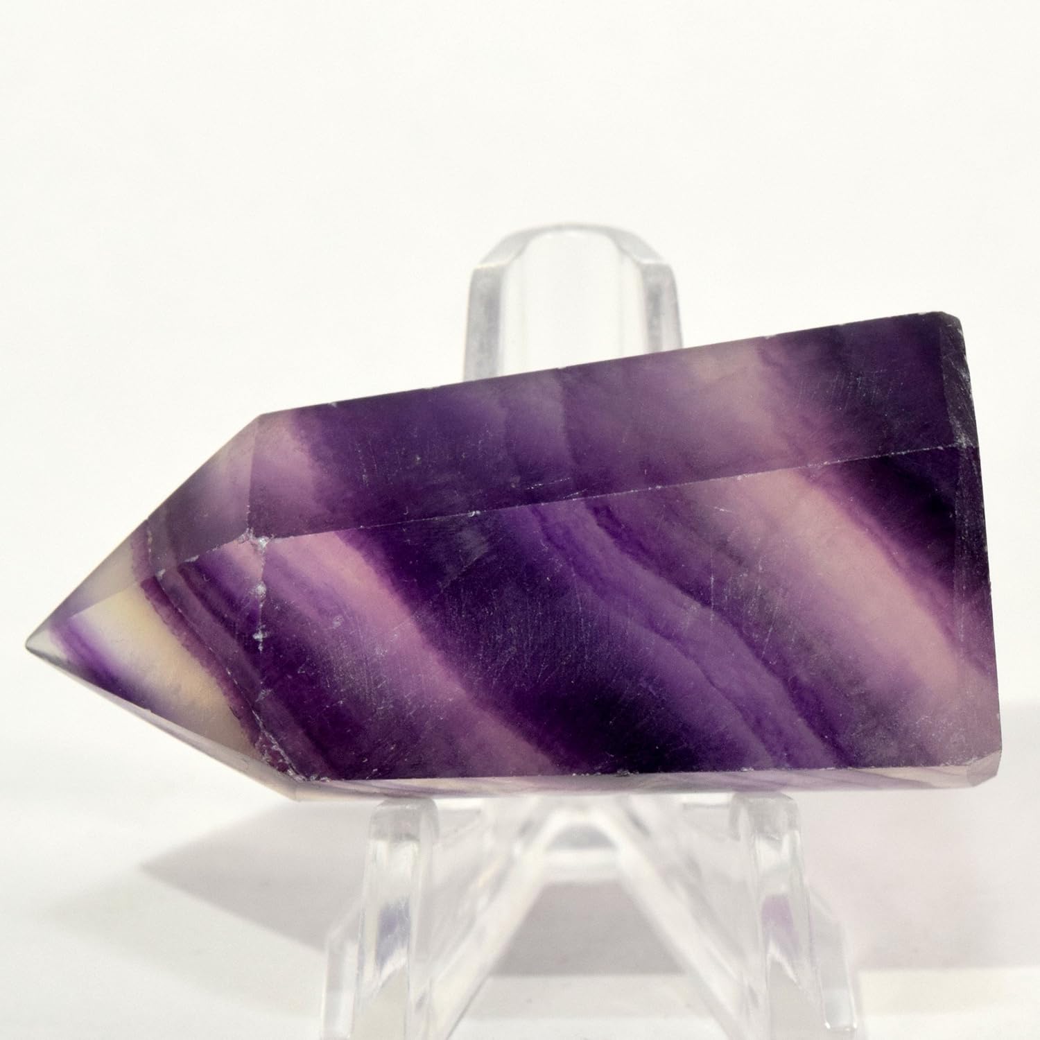 HQRP 50mm Deep Purple Pink Fluorite Crystal Wand