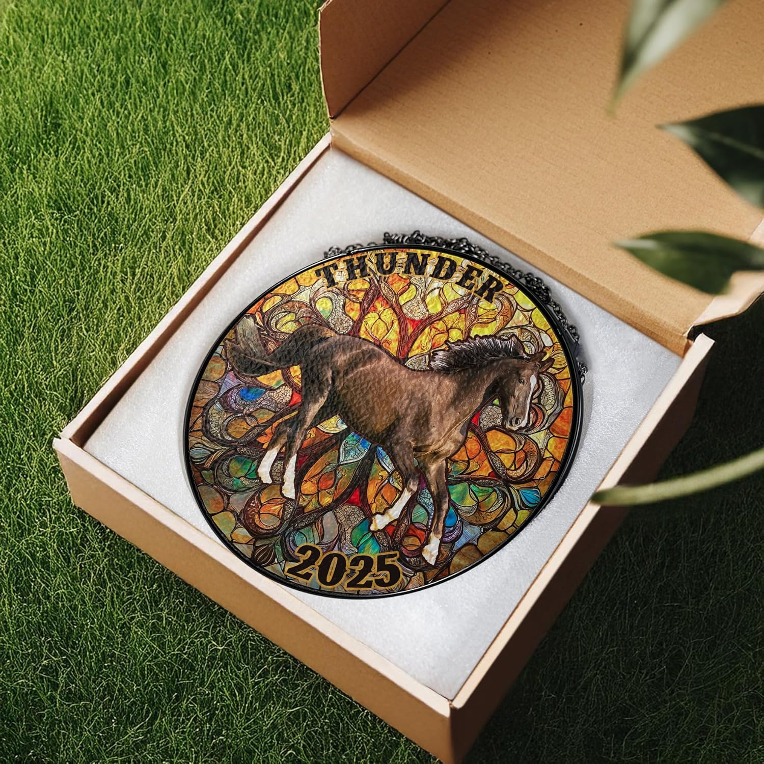 Personalized Pet Portrait Sun Catcher Window Decor
