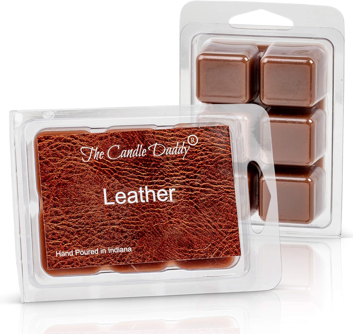 The Candle Daddy Leather Scented Melt - 2 Ounces 6 Cubes