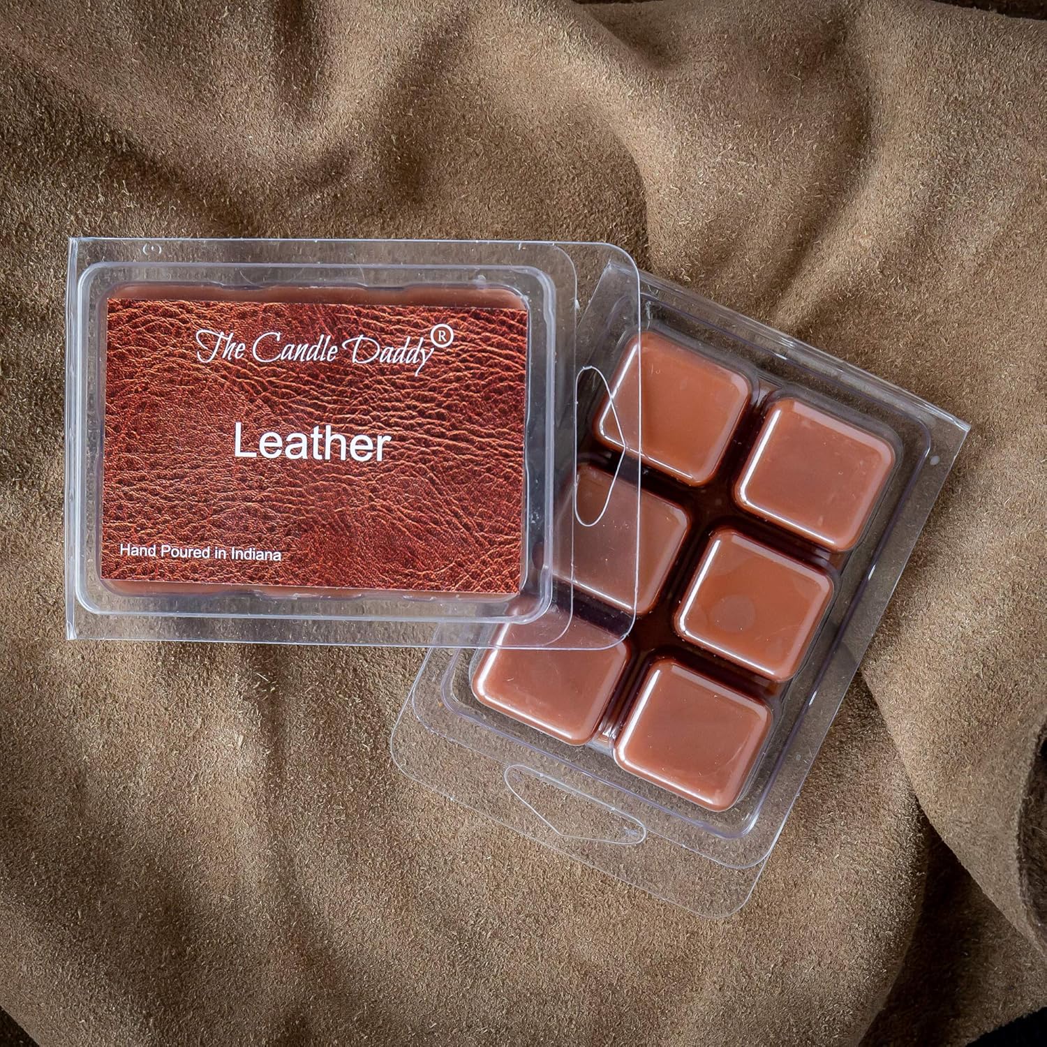 The Candle Daddy Leather Scented Melt - 2 Ounces 6 Cubes